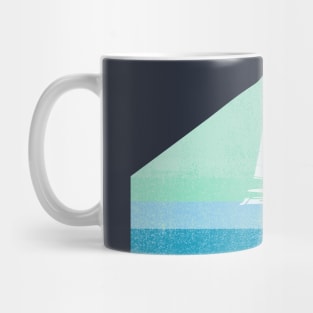 Sailing in the shades of blue Mug